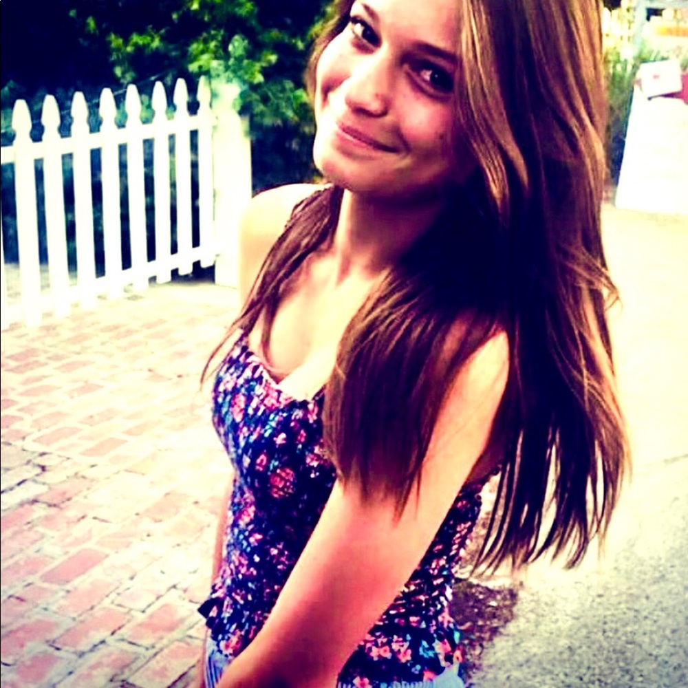 Floral spaghetti strap top
